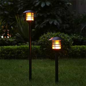 Adjustable Height Solar Torches