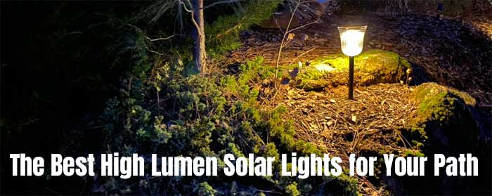 High Lumen Solar Path Lights with 50 Lumen, Bright White or Warm White Options, Come with Both Ground Stakes and Hanging Hooks