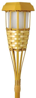 Bamboo Solar Tiki Torch