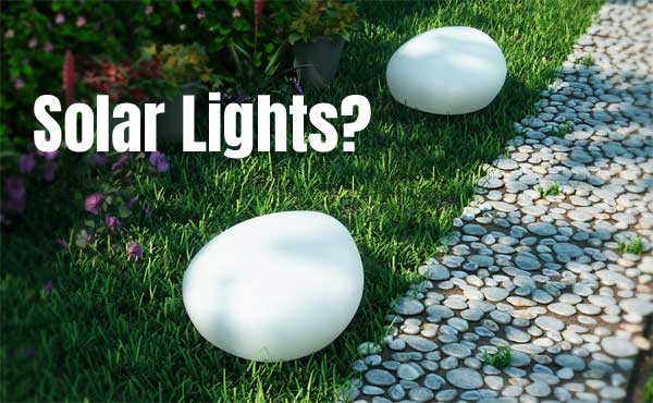 Solar Globe Path Lights that Look Like Giant Pebbles or Stones