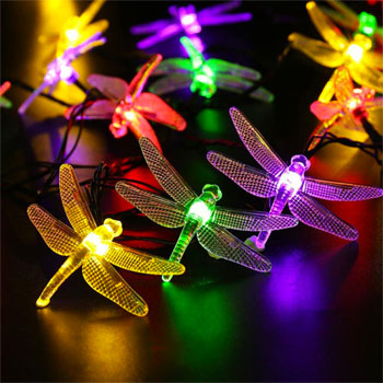 Flashing Solar String Firefly Lights in Multi-Color