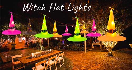 Witch Hat Lights with Remote Control